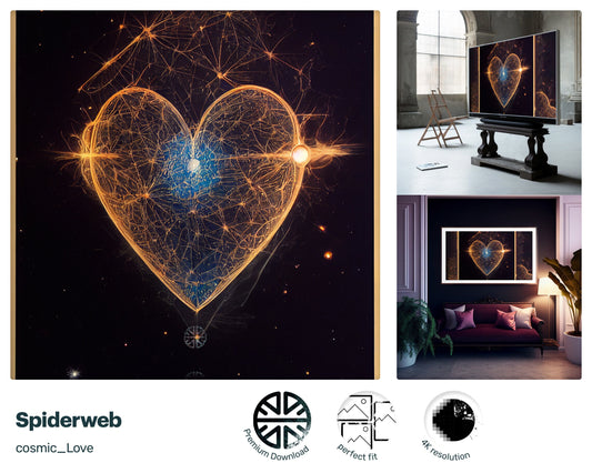 Samsung Frame TV Art, Spiderweb, james webb telescope, nerd culture, 2001 Space Odyssey, mens valentines gift