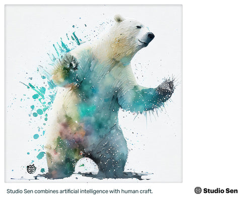 Samsung Art TV, Polar Bear , premium download, drops and splashes, friendly wallpaper, art for kids