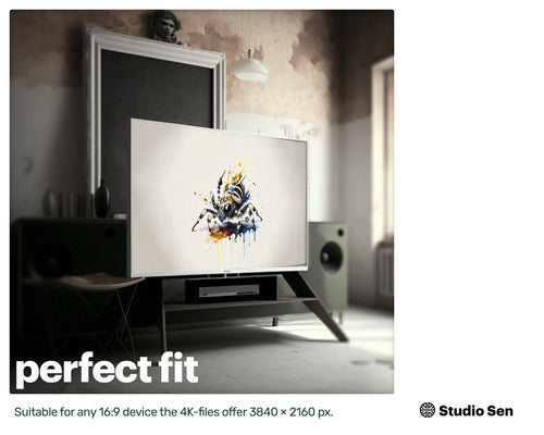 Samsung Art TV, Spider, premium download, drops and splashes, friendly wallpaper, art for kids