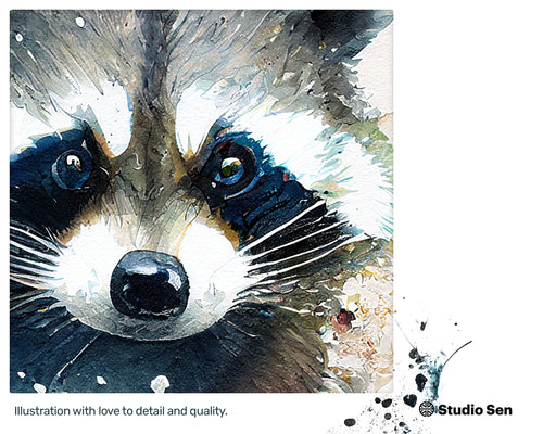 Clever Zesty Racoon, Fantastic Lush Craft, Uplifting Thrilling Bright Lush Downloadable Craft