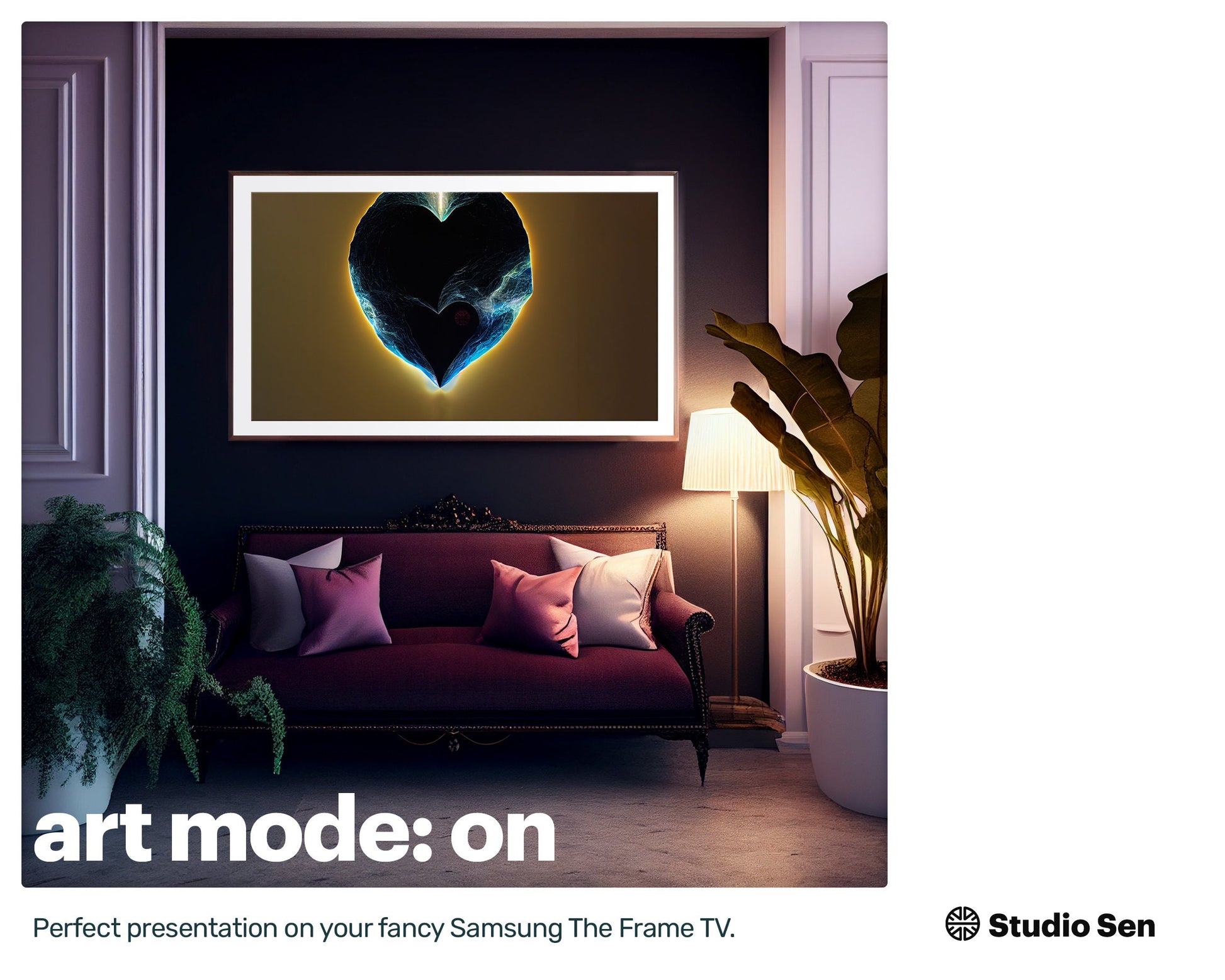 Samsung Frame TV Art, Backlit Baloon, james webb telescope, nerd culture, 2001 Space Odyssey, mens valentines gift