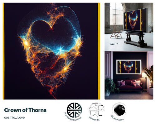 Samsung Frame TV Art, Crown of Thorns, james webb telescope, nerd culture, 2001 Space Odyssey, mens valentines gift