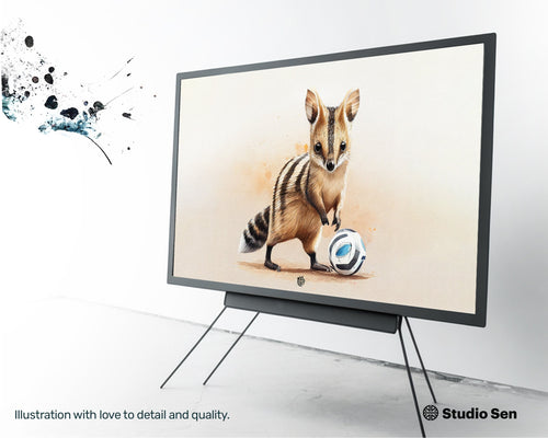 Samsung Art TV, Happy Numbat, premium download, drops and splashes, friendly wallpaper, art for kids