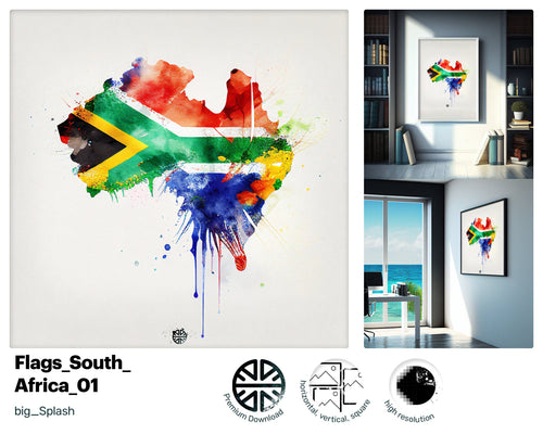 Premium download, South African flag, South Africa Lover, Instant download