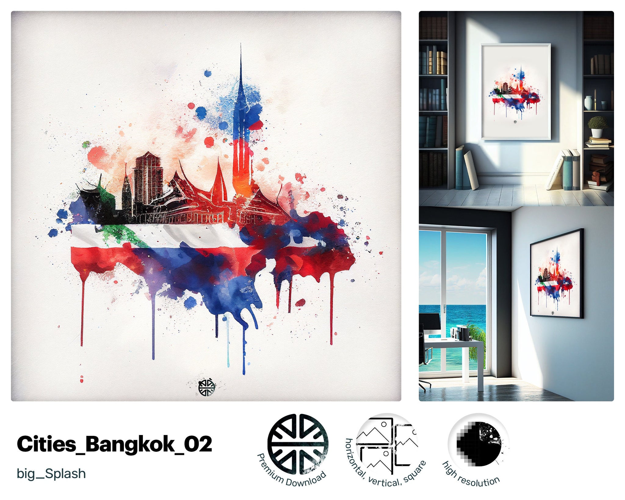 Adorable Yummy Bangkok, Oozing with charm Beautiful Prints, Adorable Funny Kind Liquid Charming PNG File