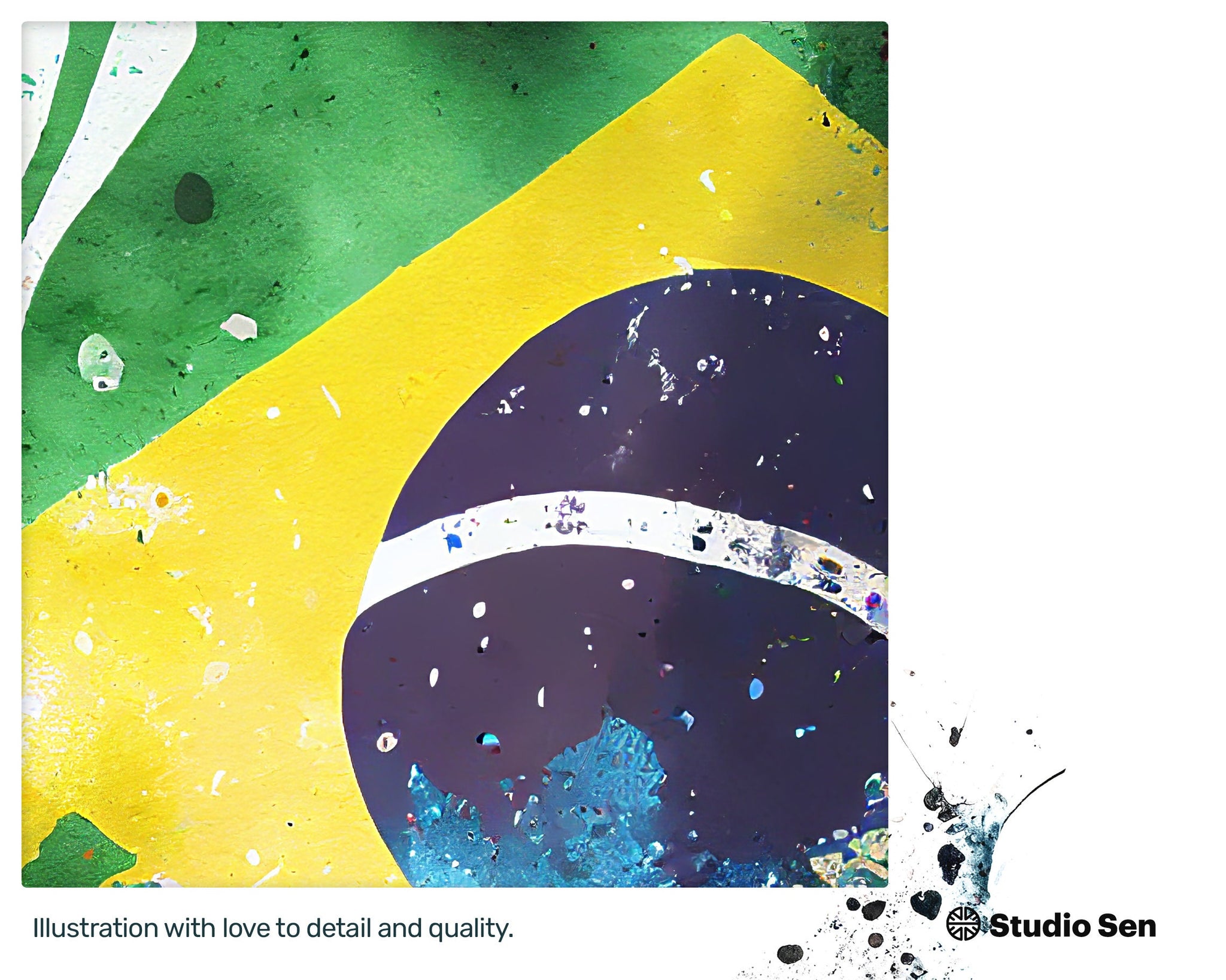 Adorable Jolly Brazilian flag, Xenial Pleasant Decoration, Friendly Sparkling Cozy Graceful Elegant Canvas