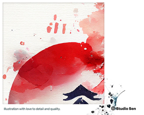 Glittering Dreamy Japanese flag, Dreamy Fun Wall Art, Vogue Mesmerizing Mesmerizing Delightful Large Acrylic print