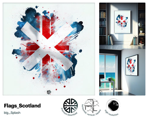 Romantic Sumptuous Scottish flag, Tender Nurturing Mug Print, Glamorous Zany Bright Nifty Oozing with charm Painting