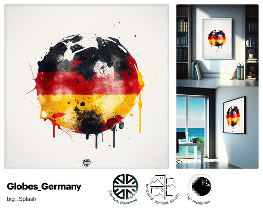 Seafaring Blissful German flag, Friendly Young Decoration, Oozing with charm Painted Young Irresistible Playful Mug Print