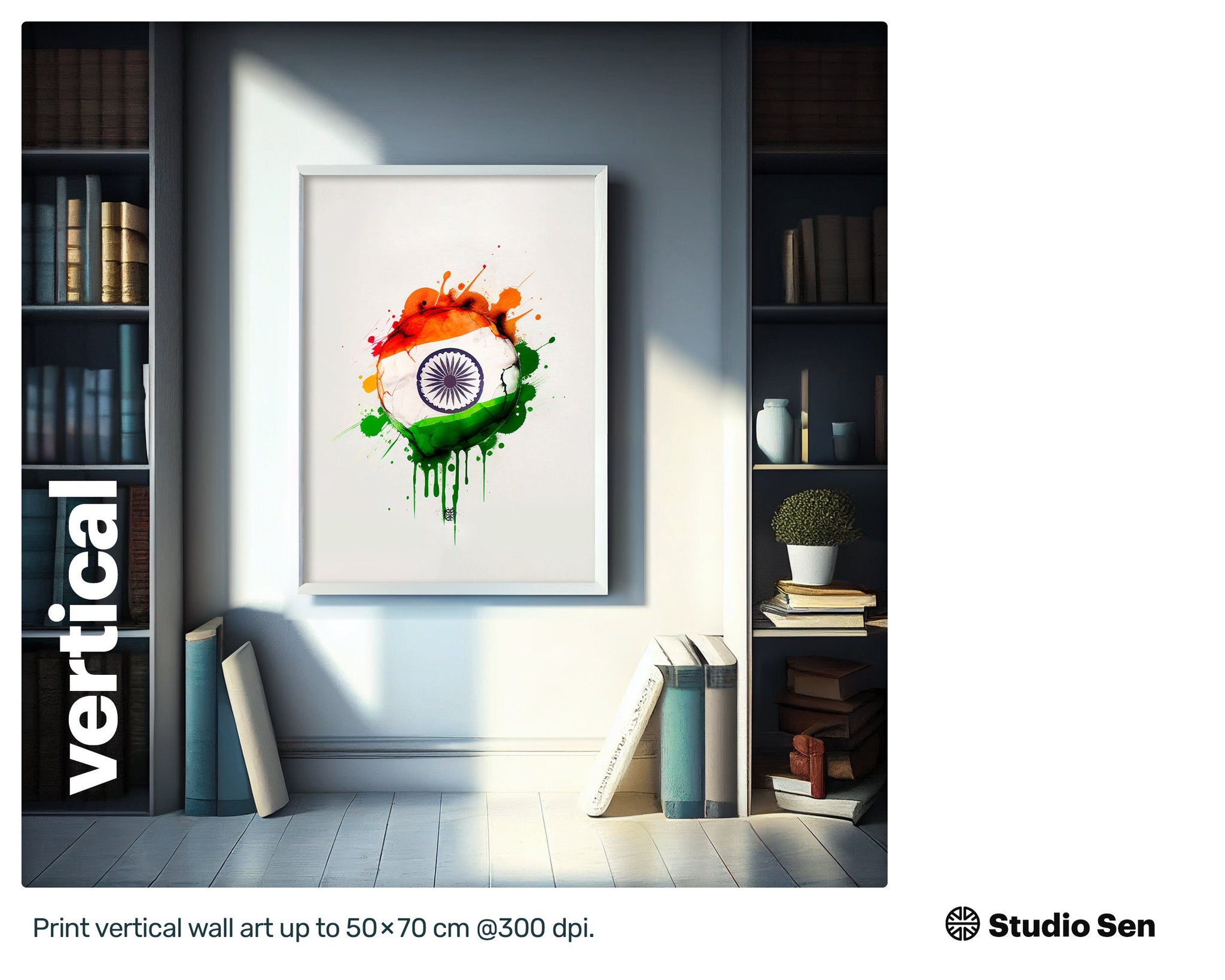 Relaxed Kooky Indian flag, Hypnotic Cozy Graffiti Art, Jazzy Vibrant Joyful Zippy Tender Acrylic print