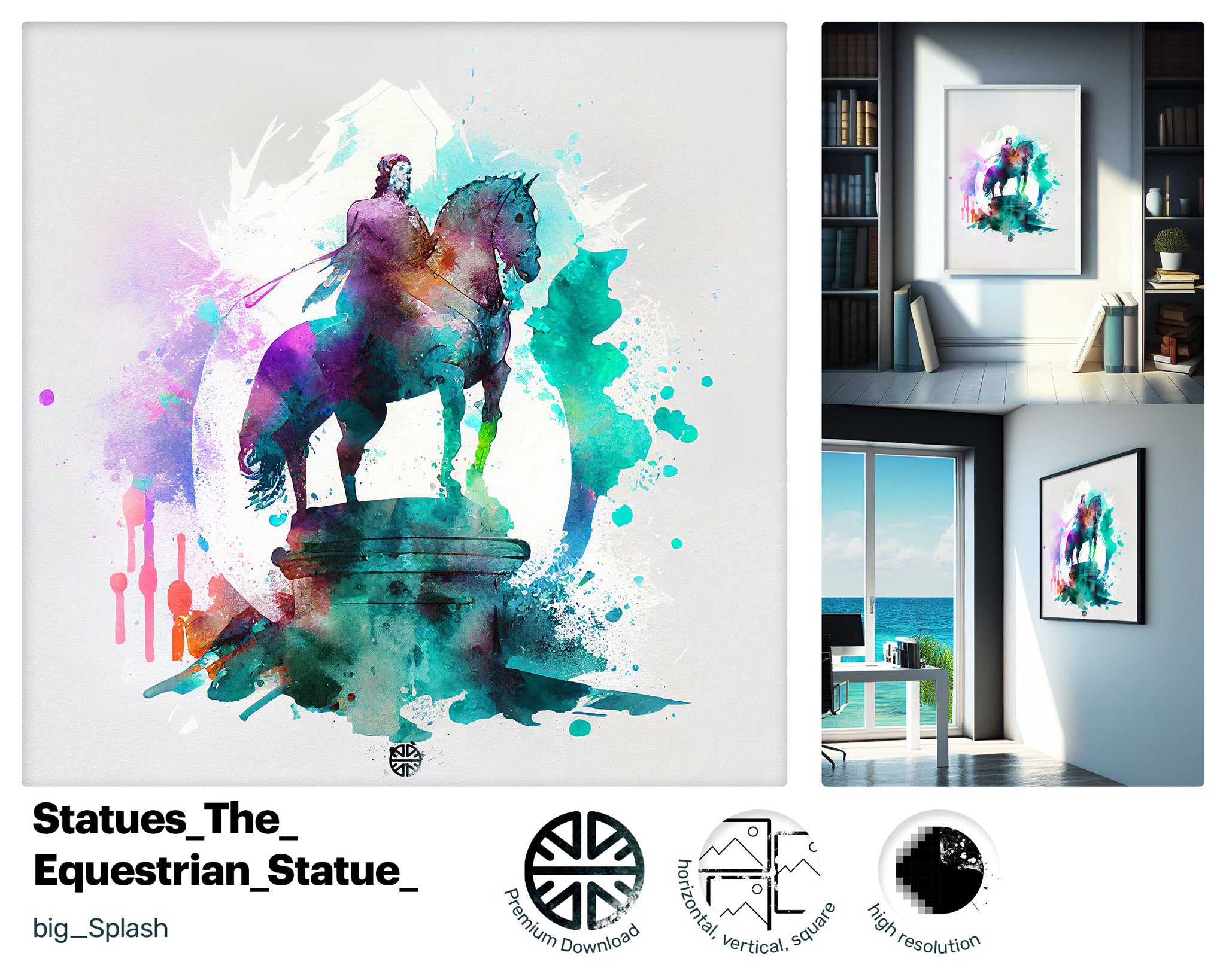 Mischievous Cute Marcus Aurelius, Graphic Vibrant Art Piece, Beautiful Radiant Digital Glamorous Sumptuous Design