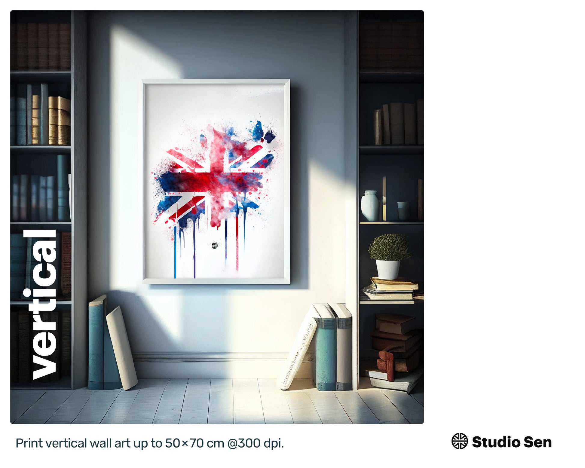 Virtual download, British flag, United Kingdom Fan, Digital Download