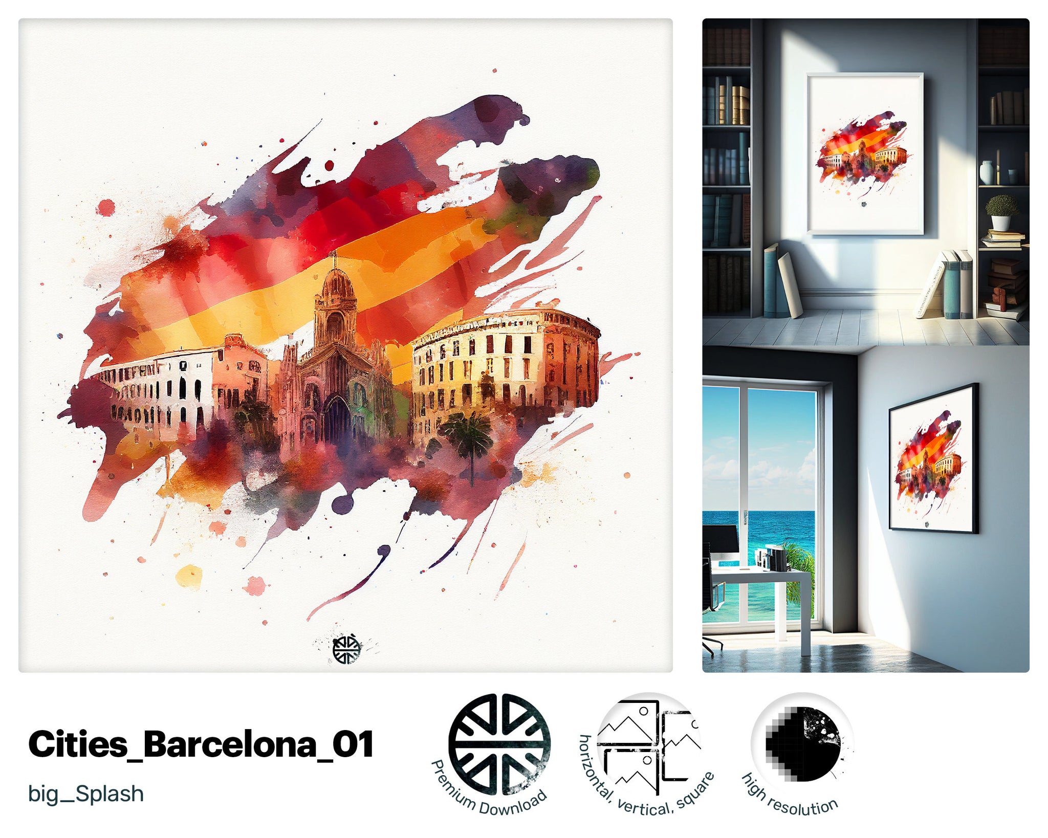 Professional Charming Barcelona, Funny Intriguing Digital Download, Admired Premium Radiant Engaging Optimistic Acrylic print