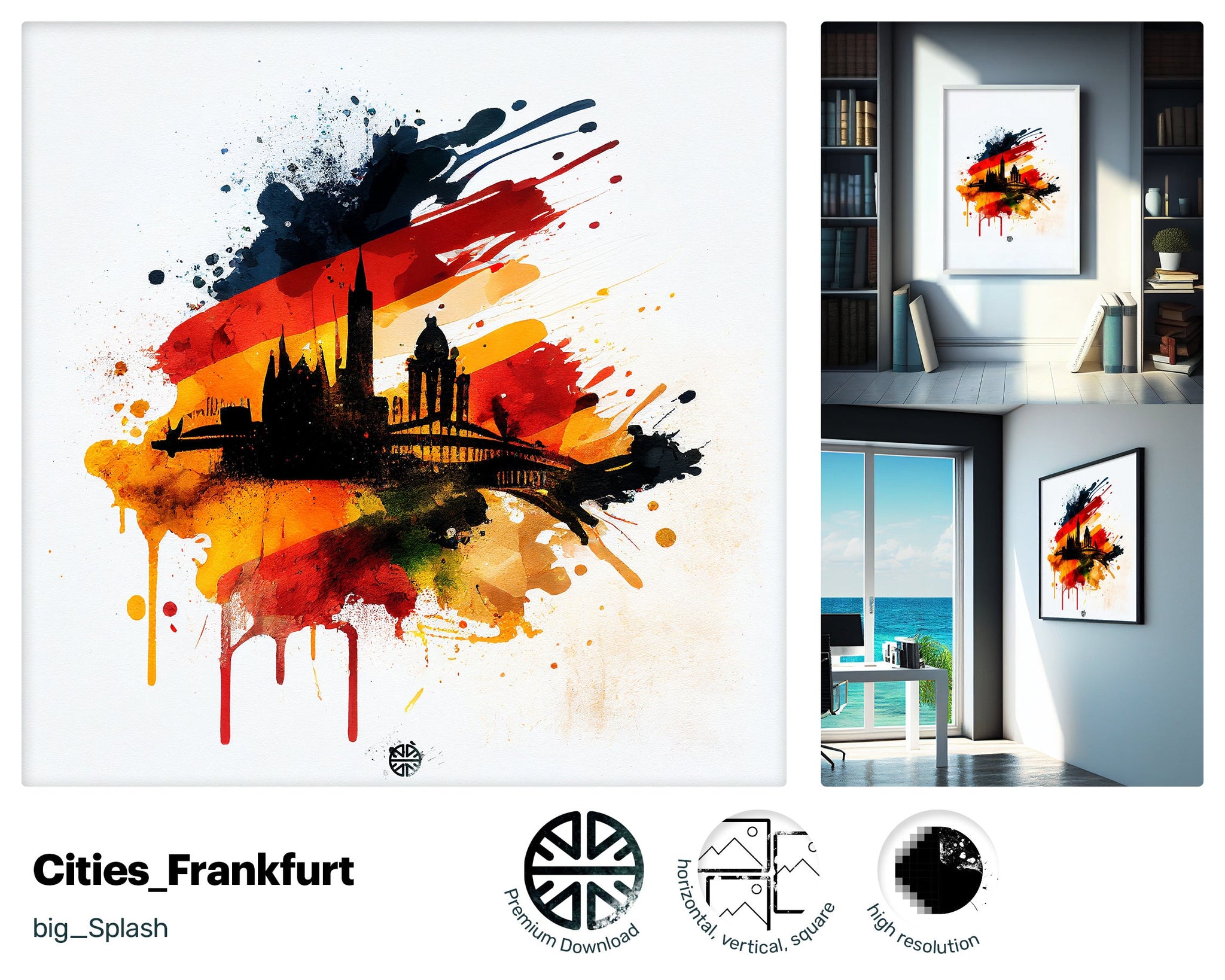 Curious Radiant Frankfurt, Tranquil Upbeat Drawing, Cute Modern Blissful Youthful Marvelous Screen print