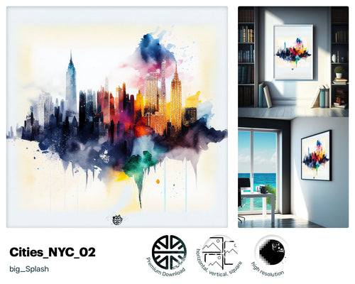 Quirky Youthful NYC, Outstanding Kind Mug Print, Quaint Jazzy Premium Crazy Kind Canvas