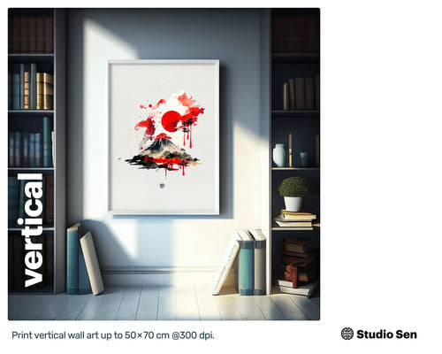 Electrifying Cute Japanese flag, Quirky Glamorous Art Piece, Soothing Engaging Radiant Trending Glowing Instant Download