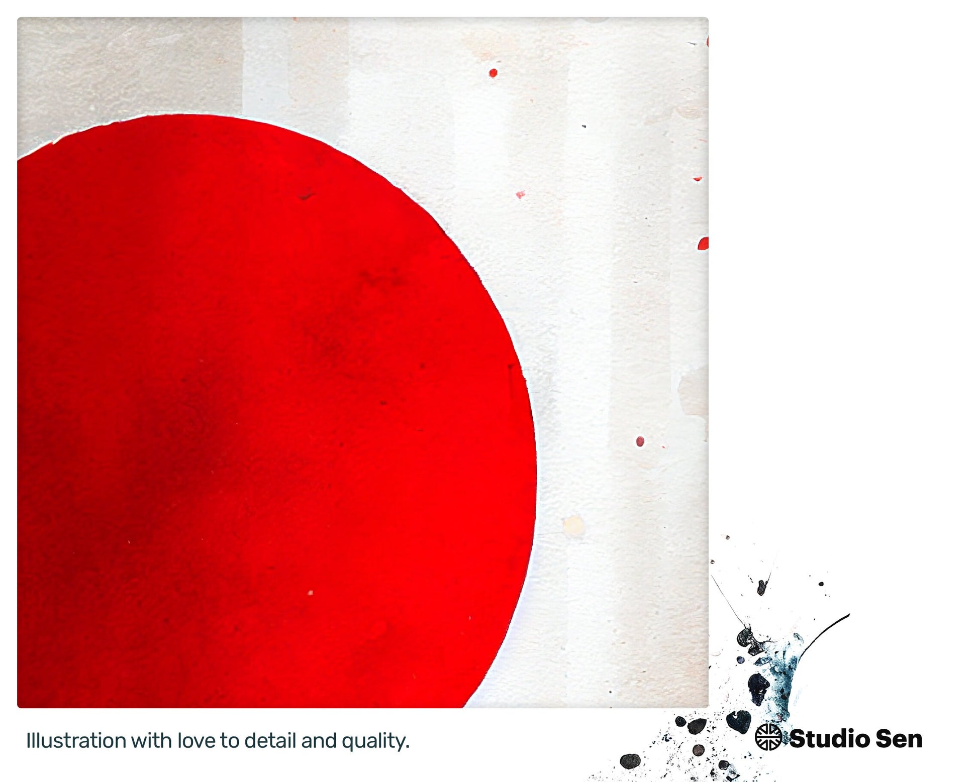 Squishy Joyful Japanese flag, Perky Engaging Canvas, Oasis Nifty Perky Lush Soothing Instant Download