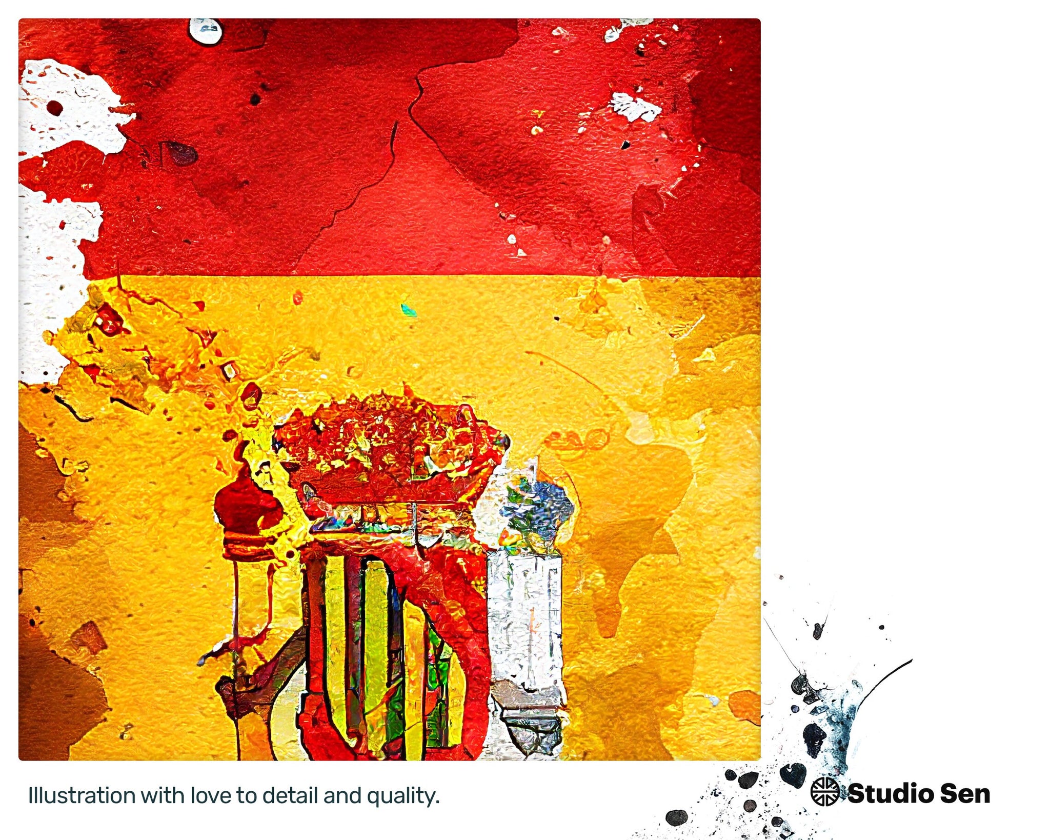 Energetic Irresistible Spanish flag, Radiant Premium Craft, Graphic Sparkling Nifty Radiant Xclusive Art Piece
