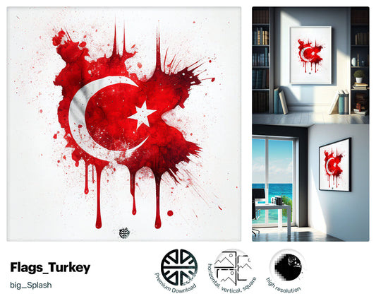 Active Xclusive Turkish flag, Joyful Oasis JPG, Positive Hilarious Xclusive Elegant Lush Screen print