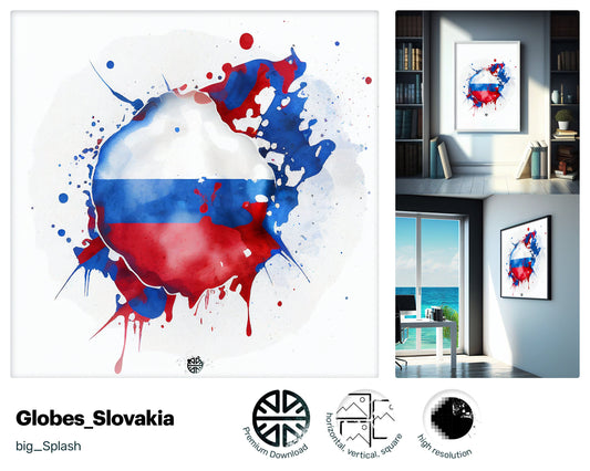 Clever Fantastic Slovak flag, Dancing Happy Digital Download, Downloadable Zany Liquid Nifty Marvelous Design