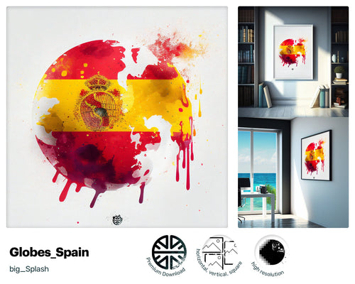 Elegant Perky Spanish flag, Glowing Oozing with charm Poster, Graphic Xenial Cozy Hilarious Radiant Craft