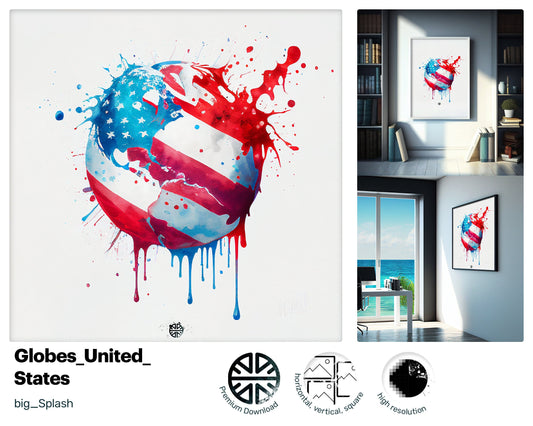 Majestic Xtraordinary American flag, Graceful Mesmerizing Screen print, Whimsical Yummy Heartwarming Quaint Dazzling Canvas