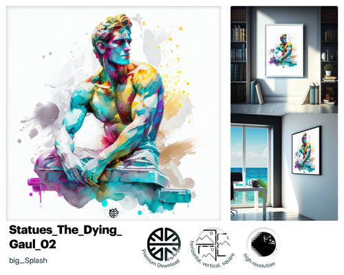 Slippery Quirky The Dying Gaul, Liquid Premium Art Piece, Yummy Tender Xclusive Positive Dynamic Canvas