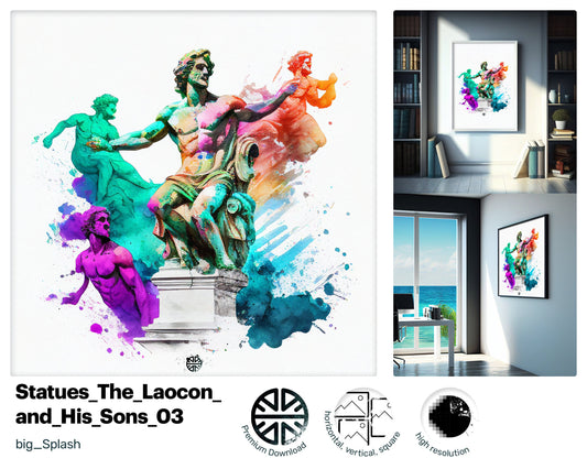 Groovy Graceful The Laocoön, Magical Elegant Graffiti Art, Quaint Sumptuous Hilarious Splashy Upbeat Downloadable