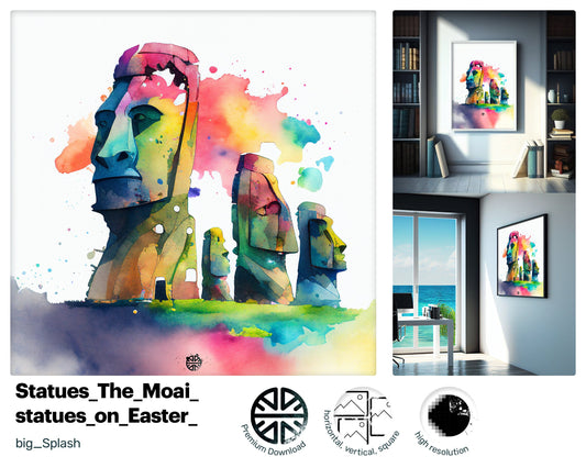 Wiggly Heartwarming The Moai statues, Yummy Incredible PNG File, Tranquil Hypnotic Dynamic Dreamy Cute Drawing