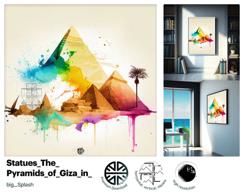 Mischievous Intriguing The Pyramids of Giza, Drawn Hypnotic Craft, Uplifting Xclusive Winsome Jazzy Young Graffiti Art